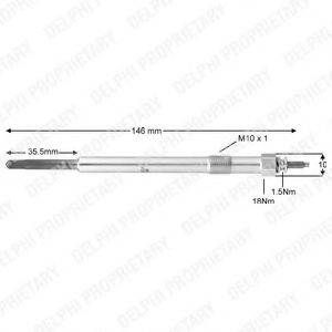 Свеча накаливания HDS383 DELPHI