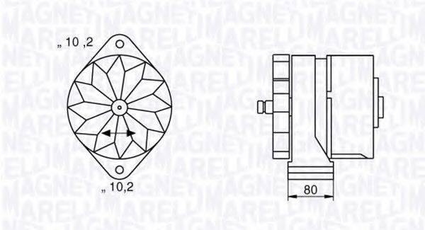 Генератор 063534696430 MAGNETI MARELLI