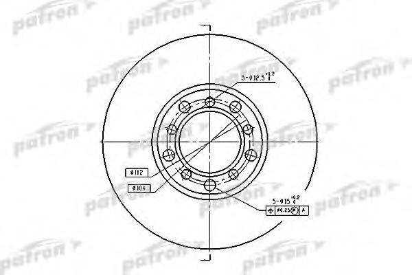 Тормозной диск PBD1573 PATRON