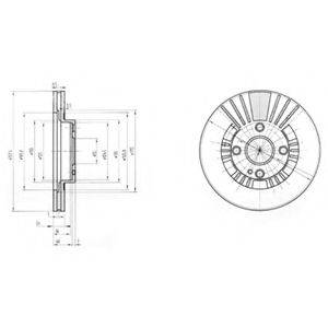 Тормозной диск BG3509 DELPHI