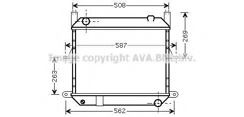 Радиатор, охлаждение двигателя DN2209 AVA QUALITY COOLING