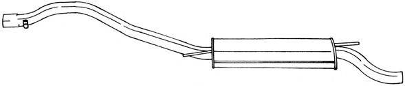 Глушитель выхлопных газов конечный SG60668 AKS DASIS