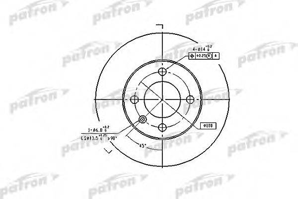 Тормозной диск PBD2780 PATRON