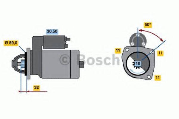 Стартер 0 986 018 240 BOSCH