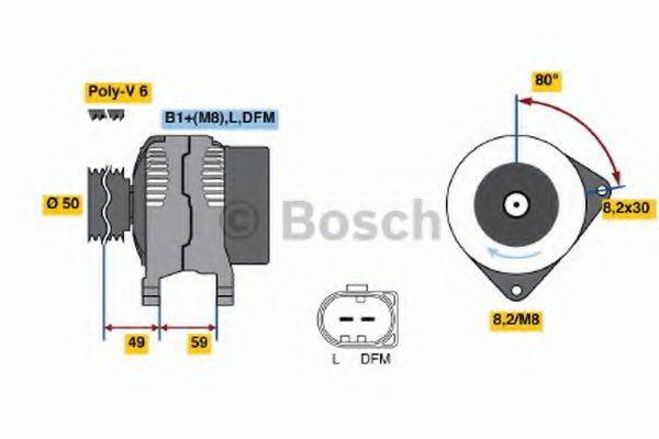 Генератор 0 986 042 620 BOSCH