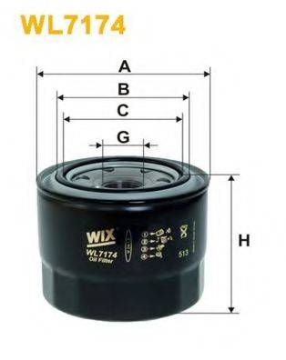 Фильтр масляный WL7174 WIX FILTERS