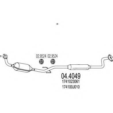 Катализатор 04.4049 MTS