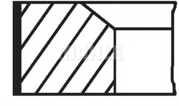 Комплект поршневых колец 082 32 V0 MAHLE ORIGINAL