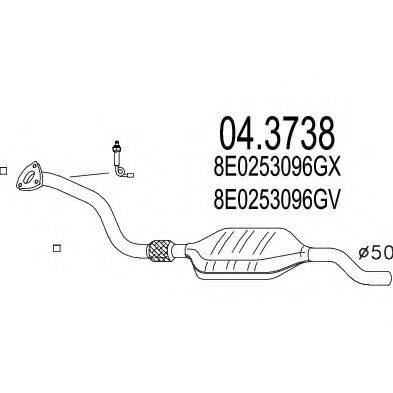 Катализатор 04.3738 MTS