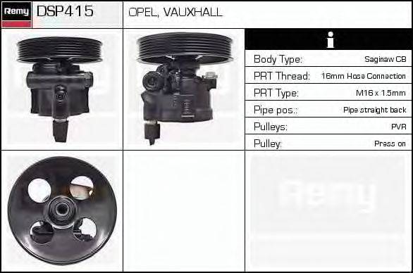 DSP415 REMY Гидравлический насос, рулевое управление DSP415 REMY