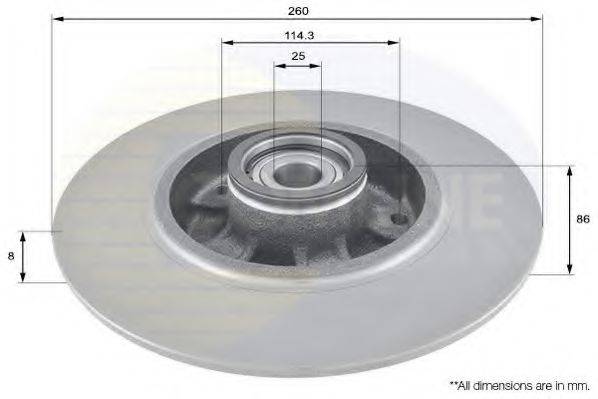 Тормозной диск ADC3015 COMLINE