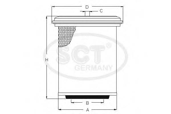 Фильтр воздушный SB 3198 SCT Germany