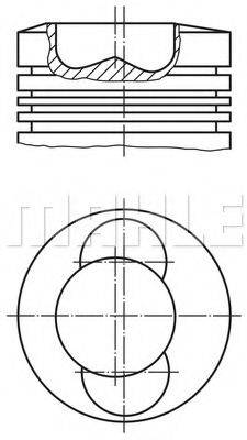 Поршень 099 41 00 MAHLE ORIGINAL