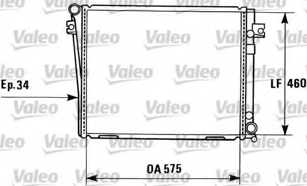 Радиатор, охлаждение двигателя 819405 VALEO