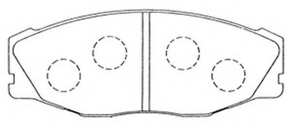Комплект тормозных колодок, дисковый тормоз FP0604 FIT