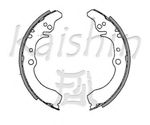 Комплект тормозных колодок K0035 KAISHIN