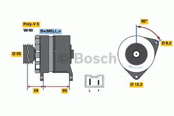 Генератор 0 986 038 821 BOSCH