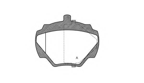 Комплект тормозных колодок, дисковый тормоз BPA0222.10 OPEN PARTS