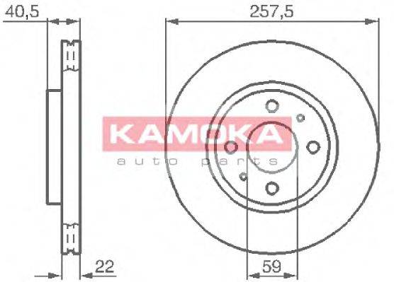 Тормозной диск 1031524 KAMOKA