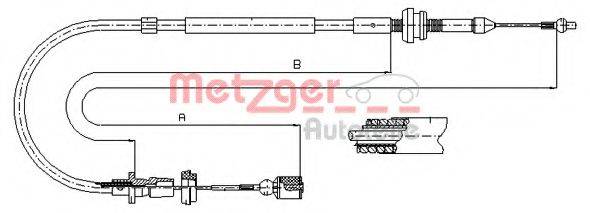 Тросик газа 10.0861 METZGER