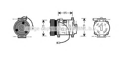 Компрессор, кондиционер MZK132 AVA QUALITY COOLING