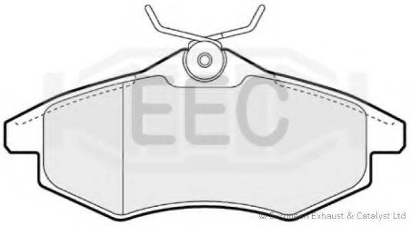 Комплект тормозных колодок, дисковый тормоз BRP1289 EEC