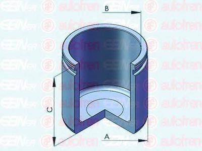 Поршень, корпус скобы тормоза D025309 AUTOFREN SEINSA