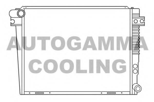 Радиатор, охлаждение двигателя 100122 AUTOGAMMA