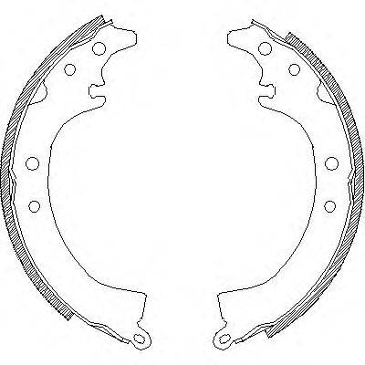 Комплект тормозных колодок Z4336.00 WOKING
