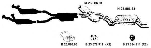 Система выпуска ОГ 232139 EBERSPACHER