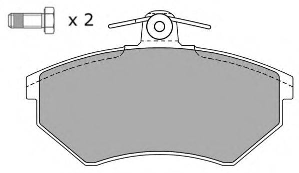 Комплект тормозных колодок, дисковый тормоз FBP-0810-01 FREMAX