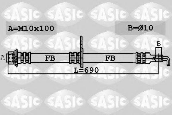 Тормозной шланг 6606113 SASIC