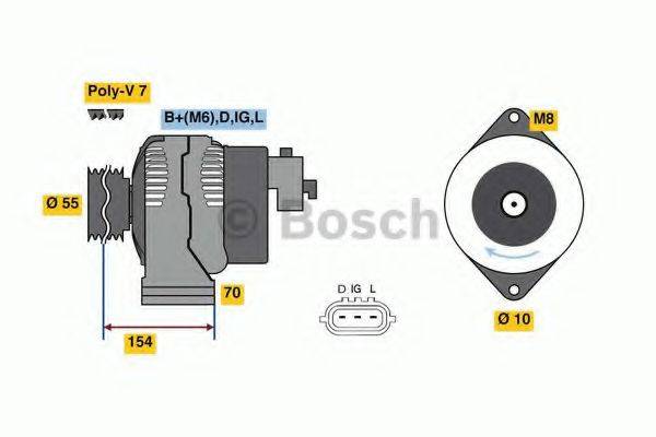 Генератор 0 986 046 541 BOSCH