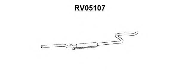 Средний глушитель выхлопных газов RV05107 VENEPORTE