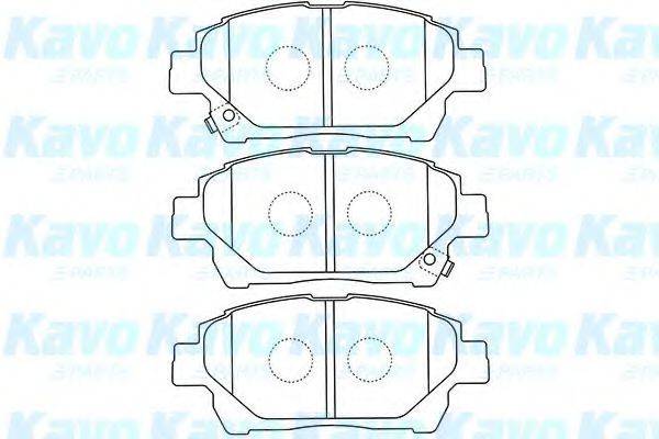 Комплект тормозных колодок, дисковый тормоз BP-9120 KAVO PARTS