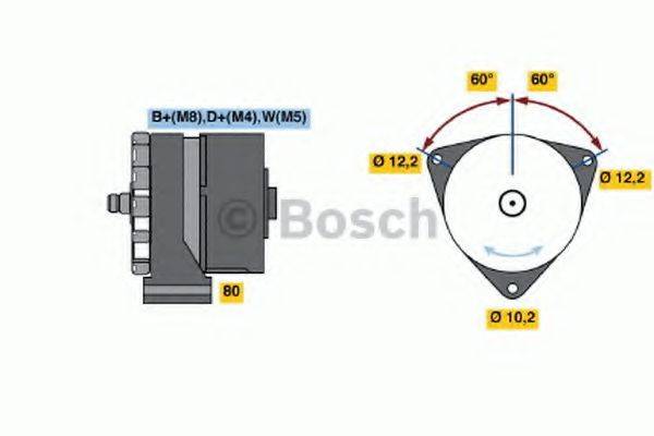 Генератор 0 986 037 410 BOSCH