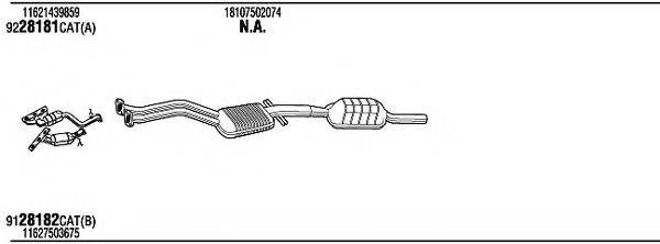 Система выпуска ОГ BWH14397 WALKER