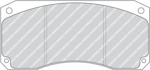 Комплект тормозных колодок, дисковый тормоз FCV769 FERODO