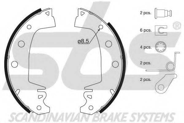 Комплект тормозных колодок 18512799235 SBS