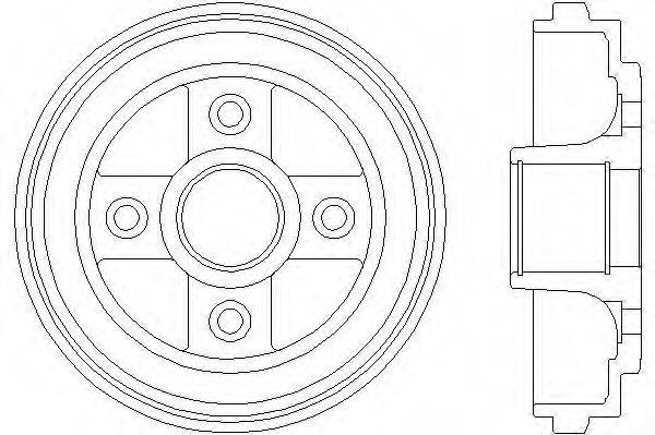 Тормозный барабан MBD198 MINTEX