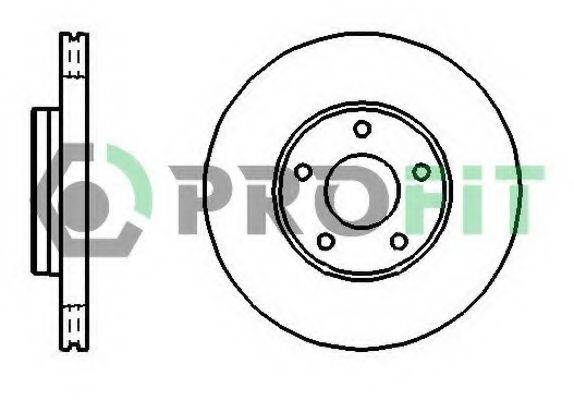 Тормозной диск 5010-1222 PROFIT