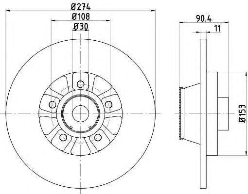 Тормозной диск R1033PCA LPR