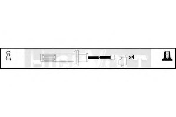 Комплект проводов зажигания OEF297 STANDARD