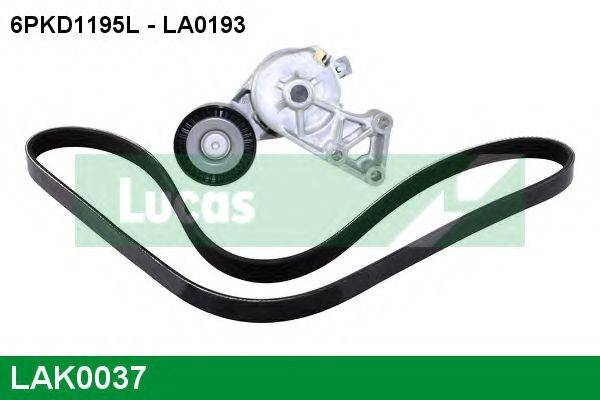 Поликлиновой ременный комплект LAK0037 LUCAS ENGINE DRIVE