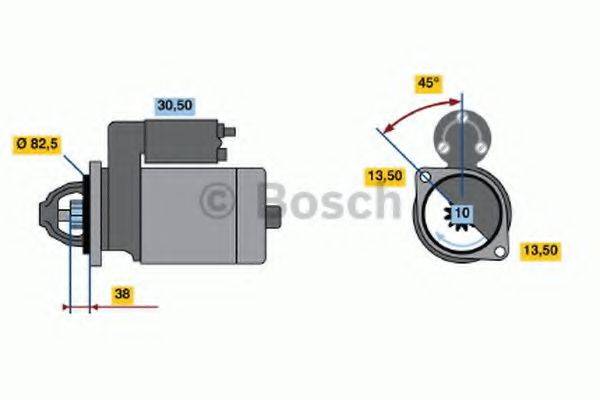 Стартер 0 986 014 740 BOSCH