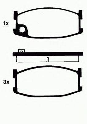 Комплект тормозных колодок, дисковый тормоз 8DB 355 007-271 HELLA PAGID