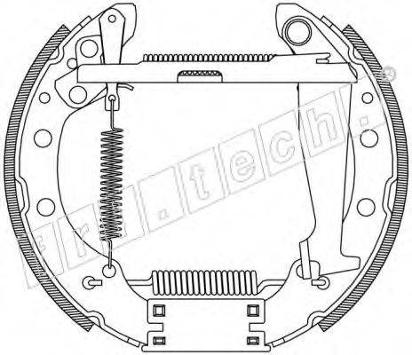 Комплект тормозных колодок 16474 fri.tech.