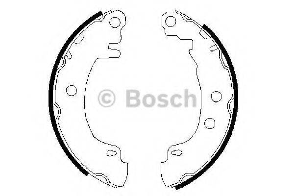 Комлект тормозных накладок 0 986 487 550 BOSCH