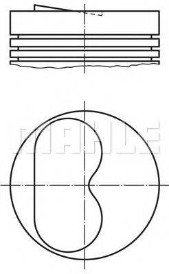 Поршень 008 79 00 MAHLE ORIGINAL