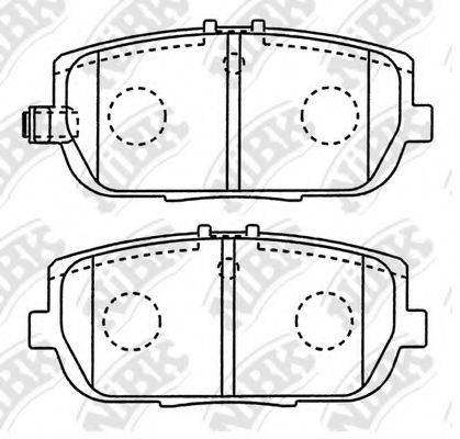 Комплект тормозных колодок PN5813 NiBK